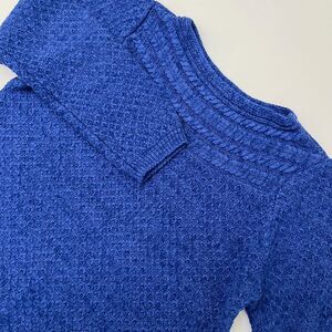 Croft‎ & Barrow Cable Knit Blue XL Pullover Sweater Croft & Barrow Casual 411